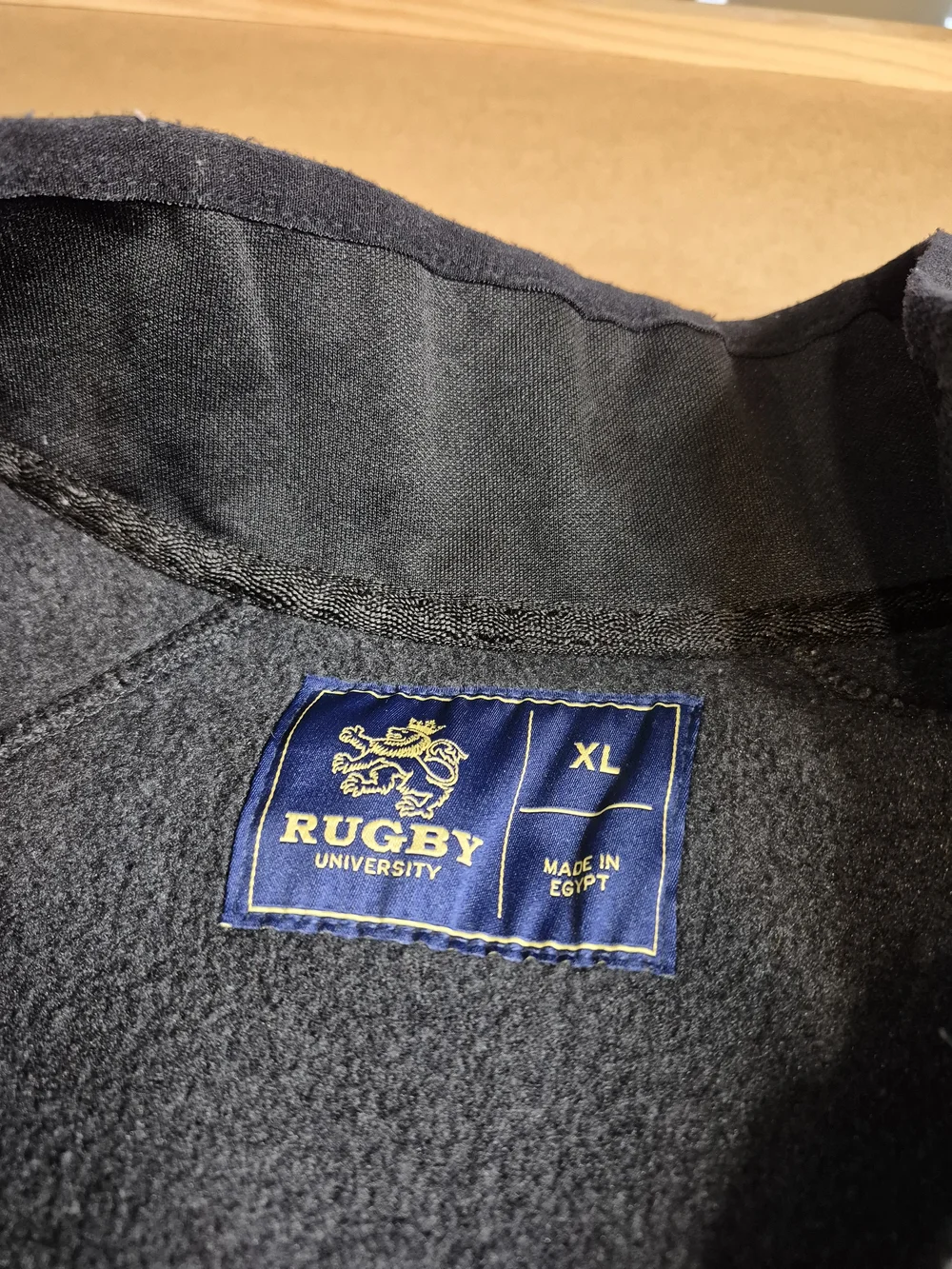 Rugby University Quarter-Zip Fleece Jacket - Charcoal 4653/4